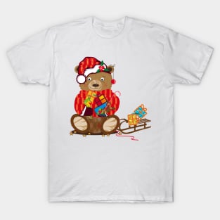 little bear with Santa hat T-Shirt